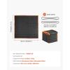 imageVEVOR Moving Blankets 80quot x 72quot 35 lbsdz Weight 12 Packs Professional NonWoven ampamp Recycled Cotton Packing Blanket Heavy Duty Mover Pads for Protecting Furniture Floors Appliances BlueOrangeBlack Side  Dark Blue Side  Orange Edges