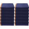 imageVEVOR Moving Blankets 80quot x 72quot 35 lbsdz Weight 12 Packs Professional NonWoven ampamp Recycled Cotton Packing Blanket Heavy Duty Mover Pads for Protecting Furniture Floors Appliances BlueOrangeBlueOrange