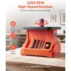 imageVEVOR Oscillating Spindle Sander 2400RPM Benchtop Spindle Sander with 6 Sleeves 12quot3quot 58quot Stroke ampamp 154 x 163inch Wide Worktable for Furniture Finishing Crafts Sanding DIY Woodworking154x163