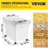 imageVEVOR Rice Storage Container 45Gallon20L x2 Capacity Large Dog Food Dispenser Bin Kitchen Ingredient Grain Cereal Flour Bin Pet food Containers with Wheels 2 Measuring Cups Airtight Lid 2 Pack105 Gallon 3 Set