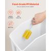 imageVEVOR Rice Storage Container 45Gallon20L x2 Capacity Large Dog Food Dispenser Bin Kitchen Ingredient Grain Cereal Flour Bin Pet food Containers with Wheels 2 Measuring Cups Airtight Lid 2 Pack45 Gallon1