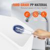 imageVEVOR Rice Storage Container 45Gallon20L x2 Capacity Large Dog Food Dispenser Bin Kitchen Ingredient Grain Cereal Flour Bin Pet food Containers with Wheels 2 Measuring Cups Airtight Lid 2 Pack35 Gallon2