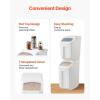 imageVEVOR Rice Storage Container 45Gallon20L x2 Capacity Large Dog Food Dispenser Bin Kitchen Ingredient Grain Cereal Flour Bin Pet food Containers with Wheels 2 Measuring Cups Airtight Lid 2 Pack45 Gallon235Gallon2