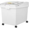 imageVEVOR Rice Storage Container 45Gallon20L x2 Capacity Large Dog Food Dispenser Bin Kitchen Ingredient Grain Cereal Flour Bin Pet food Containers with Wheels 2 Measuring Cups Airtight Lid 2 Pack105 Gallon 3 Set