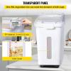 imageVEVOR Rice Storage Container 45Gallon20L x2 Capacity Large Dog Food Dispenser Bin Kitchen Ingredient Grain Cereal Flour Bin Pet food Containers with Wheels 2 Measuring Cups Airtight Lid 2 Pack114 Gallon