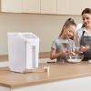 imageVEVOR Rice Storage Container 45Gallon20L x2 Capacity Large Dog Food Dispenser Bin Kitchen Ingredient Grain Cereal Flour Bin Pet food Containers with Wheels 2 Measuring Cups Airtight Lid 2 Pack45 Gallon1