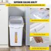 imageVEVOR Rice Storage Container 45Gallon20L x2 Capacity Large Dog Food Dispenser Bin Kitchen Ingredient Grain Cereal Flour Bin Pet food Containers with Wheels 2 Measuring Cups Airtight Lid 2 Pack114 Gallon