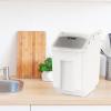 imageVEVOR Rice Storage Container 45Gallon20L x2 Capacity Large Dog Food Dispenser Bin Kitchen Ingredient Grain Cereal Flour Bin Pet food Containers with Wheels 2 Measuring Cups Airtight Lid 2 Pack35 Gallon2