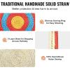 imageVEVOR Straw Archery Targets 20quot Round Archery Target for Backyard Traditional Solid Straw RedStraw Target 3 Layers