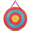 imageVEVOR Straw Archery Targets 20quot Round Archery Target for Backyard Traditional Solid Straw RedStraw Target 3 Layers