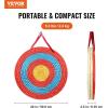 imageVEVOR Straw Archery Targets 20quot Round Archery Target for Backyard Traditional Solid Straw RedStraw Target 3 Layers