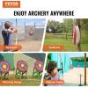 imageVEVOR Straw Archery Targets 20quot Round Archery Target for Backyard Traditional Solid Straw RedStraw Target 5 Layers