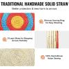 imageVEVOR Straw Archery Targets 20quot Round Archery Target for Backyard Traditional Solid Straw RedStraw Target 5 Layers
