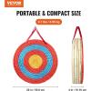 imageVEVOR Straw Archery Targets 20quot Round Archery Target for Backyard Traditional Solid Straw RedStraw Target 5 Layers