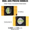 imageVEVOR Torpedo Level 24 in LED Backlit Screen Mechanical Bubble Vials Ruler for 0360 Degree Gravity Sensor Aluminum Alloy Leveler Tool wViewing Window ShockResistant for Plumbing Wood24 in