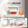imageVEVOR WallMounted Baby Changing Station Horizontal Foldable Diaper Change Table with Safety Straps and Hanging Rods Use in Commercial Bathrooms Daycare Centers for Newborns ampamp InfantWallMounted Diaper Changing StationA
