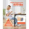 imageVEVOR Wooden Folding Chairs with Cushion Set of 4 Portable Foldable Cushion Chair with Wooden Frame Modern Padded Dining Chair for Kitchen Office Wedding Party Dining Room Easy Assembly WhiteNaturalbeige