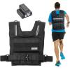 imageVEVOR Adjustable Weighted Vest 1120lb2032lbs35lbs40lbs Weight Vest with 6 Ironsand Weights and Reflective Stripe Workout Equipment for Strength Training Running Jogging35 lbs