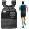 imageVEVOR Adjustable Weighted Vest 1120lb2032lbs35lbs40lbs Weight Vest with 6 Ironsand Weights and Reflective Stripe Workout Equipment for Strength Training Running Jogging40 lbs