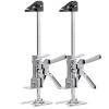 imageVEVOR Labor Saving Arm Jack 2 PCS 330 lbs Bearing Capacity Lifting up to 98quot Metal Hand Lifting Jack Tool with Magnetic Level Adjustable Height for Door Window Furniture Woodworking BlackL12inch