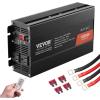 imageVEVOR Pure Sine Wave Inverter 2000 Watt DC 12V to AC 120V Power Inverter with 2 AC Outlets 2 USB Port 1 TypeC Port LCD Display and Remote Controller for MediumSized Household Equipment CE FCC1000W