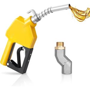 imageVEVOR 1 Inch NPT Automatic Fuel Nozzle Max Flow Rate 216 GPM Auto Shut Off Diesel Gas Pump Nozzle with 3Speed Trigger Lock ampamp 1316 in OD301 mm Spout for Gasoline Diesel Kerosene Green34 Fuel NozzleSwiveHook