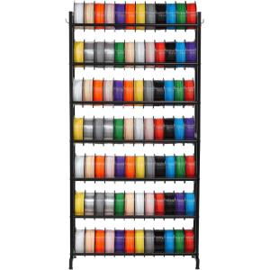 imageVEVOR 3D Printer Filament Storage Rack 5 Tier Heavy Duty Storage Shelves for 3D Printing Filaments Filament Spool Holders Racks for 3D Printing Studio Home Studio Office Workshop Shelf Only7Tier