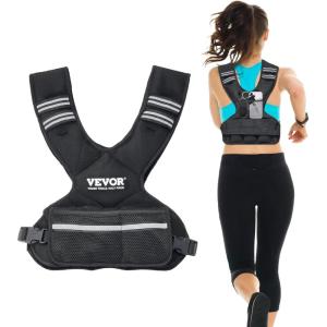imageVEVOR Adjustable Weighted Vest 1120lb2032lbs35lbs40lbs Weight Vest with 6 Ironsand Weights and Reflective Stripe Workout Equipment for Strength Training Running Jogging1120 lbs