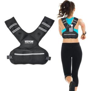 imageVEVOR Adjustable Weighted Vest 1120lb2032lbs35lbs40lbs Weight Vest with 6 Ironsand Weights and Reflective Stripe Workout Equipment for Strength Training Running Jogging2032 lbs