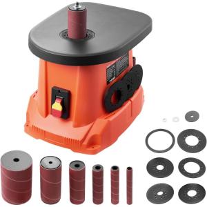imageVEVOR Oscillating Spindle Sander 2400RPM Benchtop Spindle Sander with 6 Sleeves 12quot3quot 58quot Stroke ampamp 154 x 163inch Wide Worktable for Furniture Finishing Crafts Sanding DIY Woodworking156x116