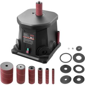 imageVEVOR Oscillating Spindle Sander 2400RPM Benchtop Spindle Sander with 6 Sleeves 12quot3quot 58quot Stroke ampamp 154 x 163inch Wide Worktable for Furniture Finishing Crafts Sanding DIY Woodworking15x115