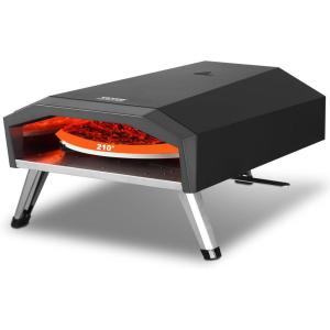 imageVEVOR Outdoor Pizza Oven 12quot Pellet Fire Ovens 2Layer Pizza Oven Wood Fired Wood Burning Outdoor PizzaOven with 2 Removable Wheels 1000 Max Temperature Fired PizzaMaker Ovens for Barbecue13 Inch Propane Pizza Oven