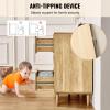 imageVEVOR 6 Drawer Rattan Dresser Boho Dresser Rattan Chest of Drawers with Spacious Storage Natural Rattan Dresser for Bedroom Living Room ampamp HallwayRattan Nightstand with Sturdy HandlesampampLegs Brown158D x 433W x 297H 3 Drawers