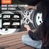 imageVEVOR Camper Wheel Chock Stabilizer XShaped RV Stabilizer Wheel Chock Fit for 15quot to 10quot Tire Space 2 Sets of Wheel Chocks with Ratchet Wrench and Storage Bag for Campers Travel Trailers TrucksX shape