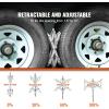 imageVEVOR Camper Wheel Chock Stabilizer XShaped RV Stabilizer Wheel Chock Fit for 15quot to 10quot Tire Space 2 Sets of Wheel Chocks with Ratchet Wrench and Storage Bag for Campers Travel Trailers TrucksX shape
