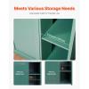 imageVEVOR Cat Litter Box Enclosure for Multi Cats 472 in Hidden Litter Box Cabinet with 4 Doors ampamp 2 Entries Indoor Cat Washroom Wooden Kitty House Furniture Side Table Fit Most Litterboxes GreenDark GreenBuiltin Power Outlet