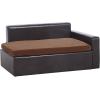 imageVEVOR Dog Bed Dog Couch for Small Dogs and Cats Soft Velvety Pet Sofa and Chair 35 lbs Load Capacity BlueBlack
