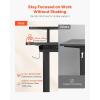 imageVEVOR L Shaped Desk Electric Adjustable Height Corner Gaming Desk with Keyboard Tray and Dual Hooks Heavy Duty LShaped Computer Table with Light Strip for Home Office Easy to Assemble Black