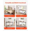 imageVEVOR Narrow Console Table 709quot Behind Couch Shelf with Power Outlets 1Tier Long Entryway Shelf Narrow Sofa Table with Metal Frame and Charge Station for Entryway Hallway Living Room709 Inch