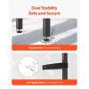 imageVEVOR Narrow Console Table 709quot Behind Couch Shelf with Power Outlets 1Tier Long Entryway Shelf Narrow Sofa Table with Metal Frame and Charge Station for Entryway Hallway Living Room709 Inch
