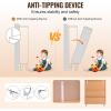 imageVEVOR Rattan Shoe Cabinet Narrow Shoe Storage Organizer with 2 Flip Rattan Drawers ampamp 1 Slide Drawer Metal Legs Slim Shoe Entryway Cabinet Ideal for Entryway Closet Hallway BlackLight Wood Color