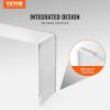 imageVEVOR SKYSHALO Clear Acrylic Console Table Sleek Transparent Acrylic End Table Versatile Acrylic Side Table 3795x15x2913 inch Ideal for Entryway Lounge or Dining AreaModern