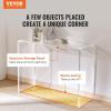 imageVEVOR SKYSHALO Clear Acrylic Console Table Sleek Transparent Acrylic End Table Versatile Acrylic Side Table 3795x15x2913 inch Ideal for Entryway Lounge or Dining AreaModern