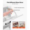 imageVEVOR Shoe Cabinet with 3 Flip Drawers Shoe Storage Cabinet for Entryway Free Standing Shoe Storage Organizer with Side Hooks for Heels Boots Slippers in Hallway Living Room315W 2 Drawers2 Storage Drawers