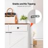 imageVEVOR Shoe Cabinet with 3 Flip Drawers Shoe Storage Cabinet for Entryway Free Standing Shoe Storage Organizer with Side Hooks for Heels Boots Slippers in Hallway Living Room315W 2 Drawers2 Storage Drawers
