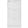 imageVEVOR Shoe Cabinet with 3 Flip Drawers Shoe Storage Cabinet for Entryway Free Standing Shoe Storage Organizer with Side Hooks for Heels Boots Slippers in Hallway Living Room236W 3 Drawers