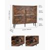 imageVEVOR Shoe Cabinet with 3 Flip Drawers Shoe Storage Cabinet for Entryway Free Standing Shoe Storage Organizer with Side Hooks for Heels Boots Slippers in Hallway Living Room473W 4 Drawers