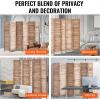 imageVEVOR Wood Room Divider 6 Panel Wood Folding Privacy Screen 669 Inches Tall Indoor Louvered Partition Divider Portable Decoration Screen for Room Separation Home Office Restaurant ampamp Bedroom