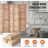 imageVEVOR Wood Room Divider 6 Panel Wood Folding Privacy Screen 669 Inches Tall Indoor Louvered Partition Divider Portable Decoration Screen for Room Separation Home Office Restaurant ampamp Bedroom