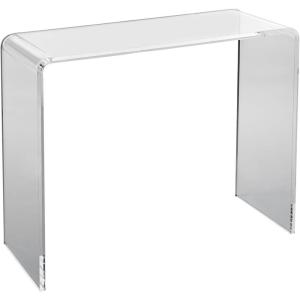 imageVEVOR SKYSHALO Clear Acrylic Console Table Sleek Transparent Acrylic End Table Versatile Acrylic Side Table 3795x15x2913 inch Ideal for Entryway Lounge or Dining AreaModern
